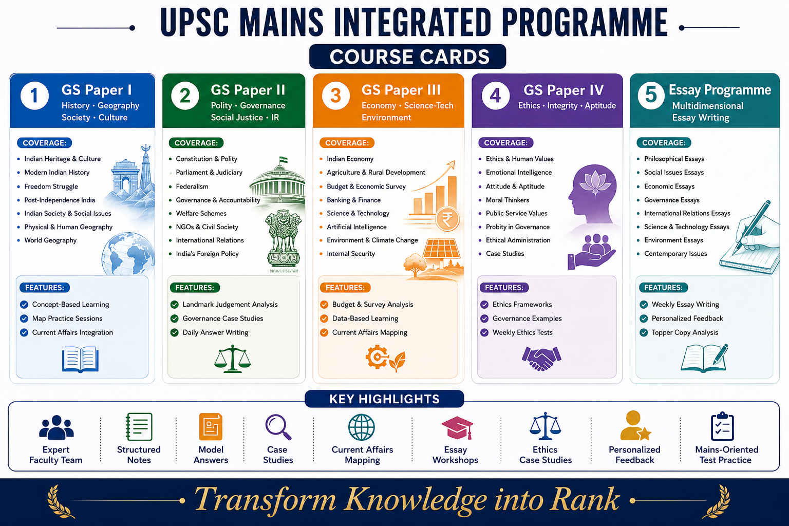 UPSC Mains  ( ALL GS + Essay)