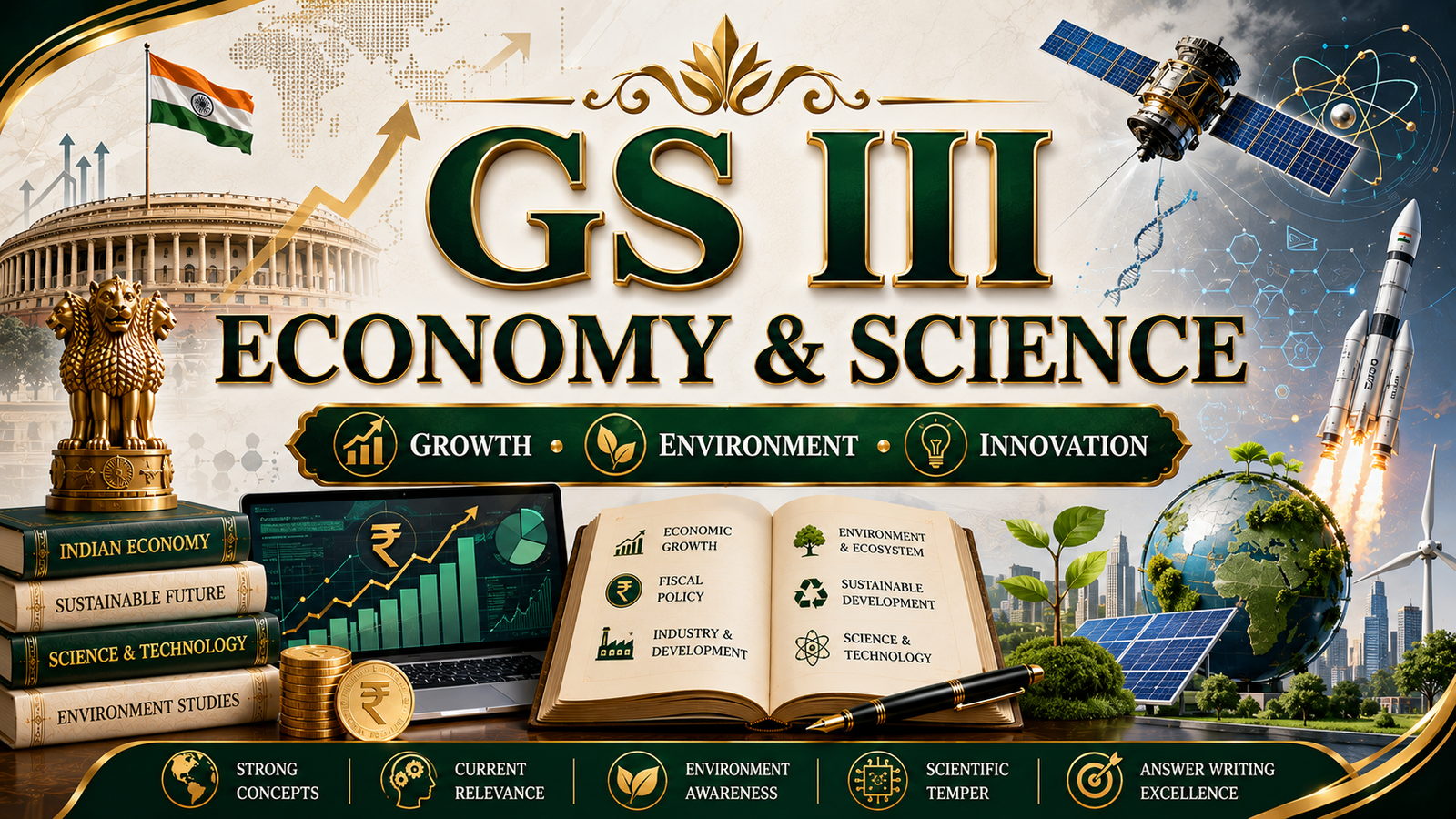 GS III – Economy, Environment & Science