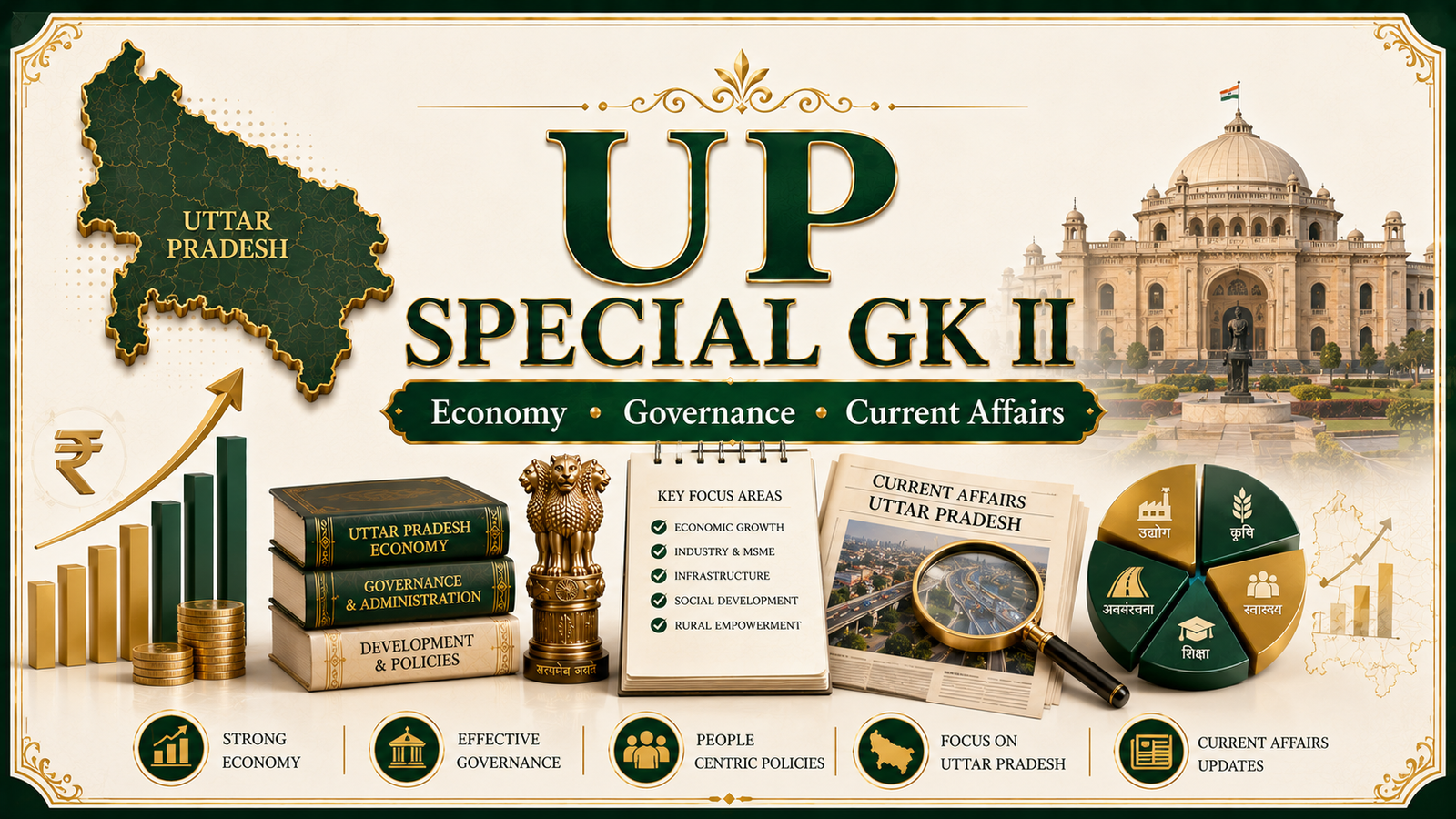 UP Special GK II – Economy, Governance & Current Affairs of Uttar Pradesh